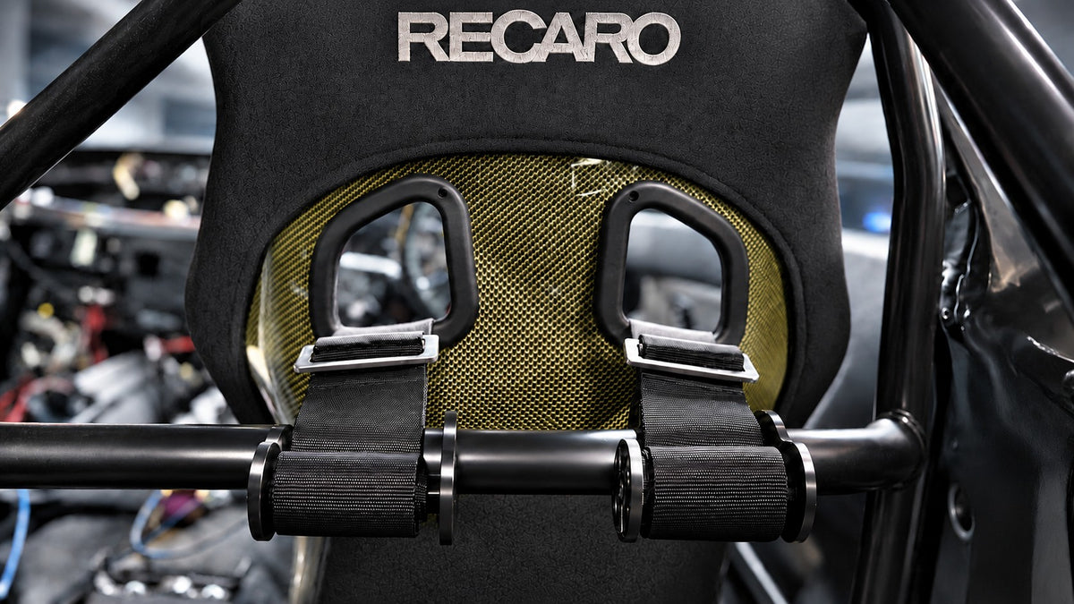 Harness Takeup Reels installed on harness bar