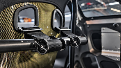 Harness Takeup Reel side view on 1.5 inch bar