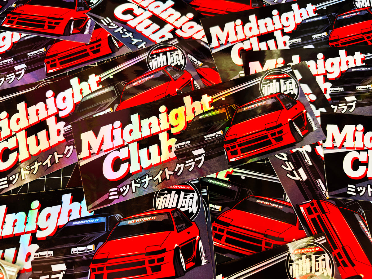 WEAPON*R Midnight Club - Holographic Sticker - Holographic Sticker