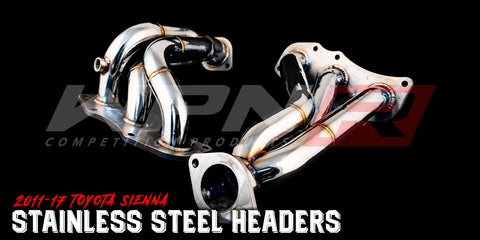 2011-16 Toyota Sienna Stainless Steel Headers / 953-204-121